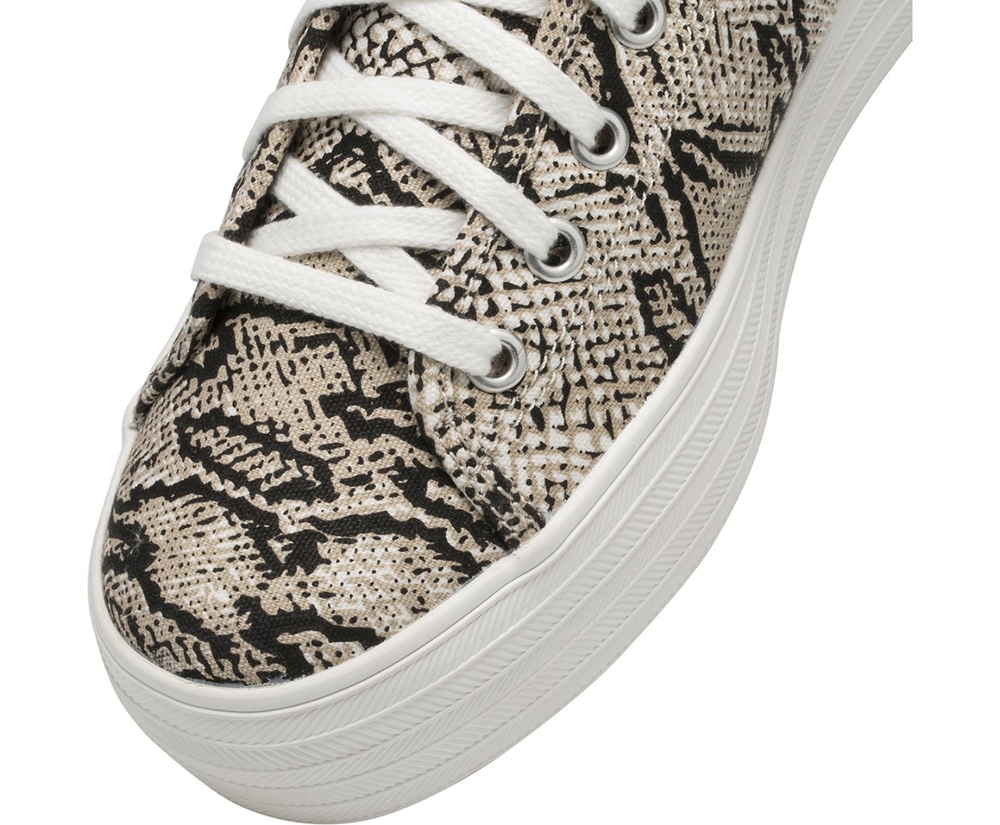 Keds Sneaker Damen Weiß/Schwarz - Triple Kick Snake - FHZ-834526